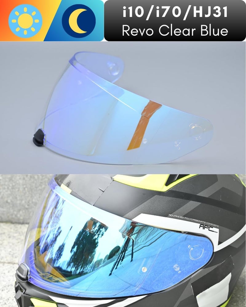 Logto Replacement Motorcycle Helmet Shield for I10 I70 HJ-31 Helmet Visor Shield Anti-Scratch Wearproof Windproof Universal Helmet Accessories - Image 4